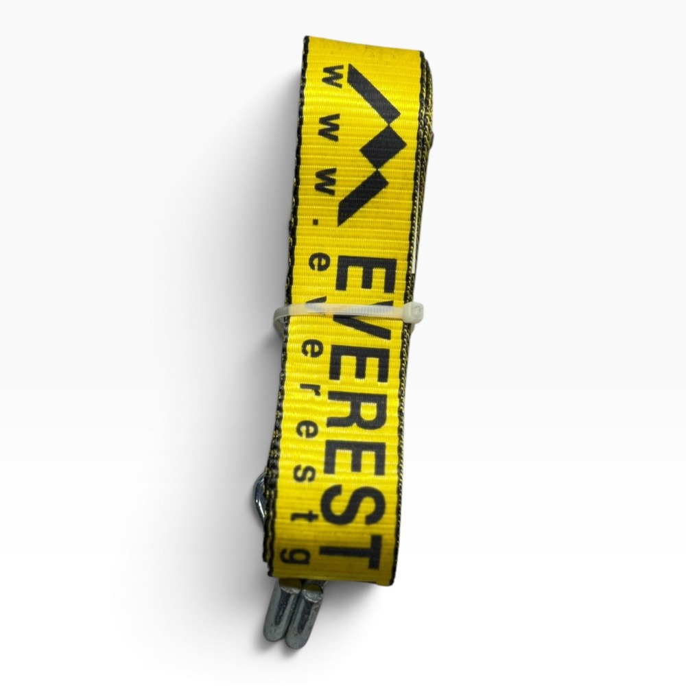 Everest Heavy Duty Yellow Tie Down Strap 1100 LB WLL J-Hook 1 Inch Webbing